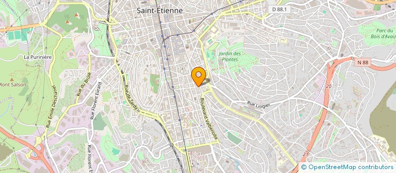 localisation de l'entreprise MONSIEUR KARIM CHATTI  SAINT-ETIENNE