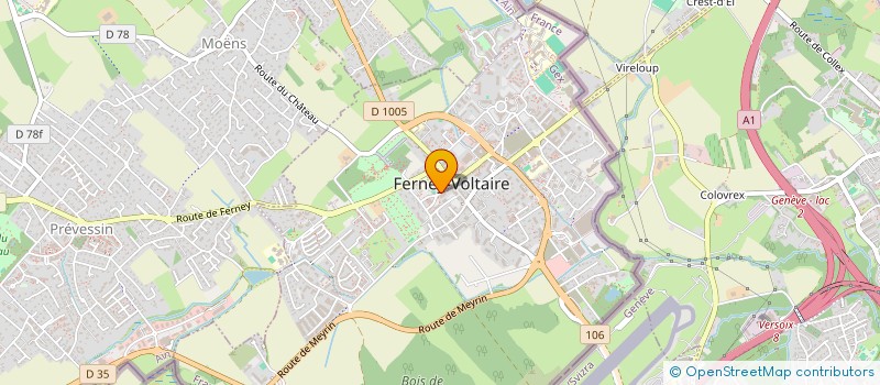 localisation de l'entreprise MONSIEUR KARIM CHEBLAL à FERNEY-VOLTAIRE