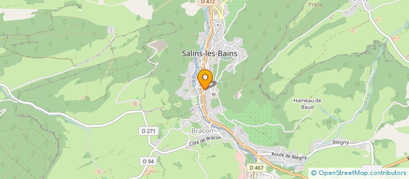 localisation de l'entreprise MONSIEUR KARIM CUENOT  SALINS-LES-BAINS