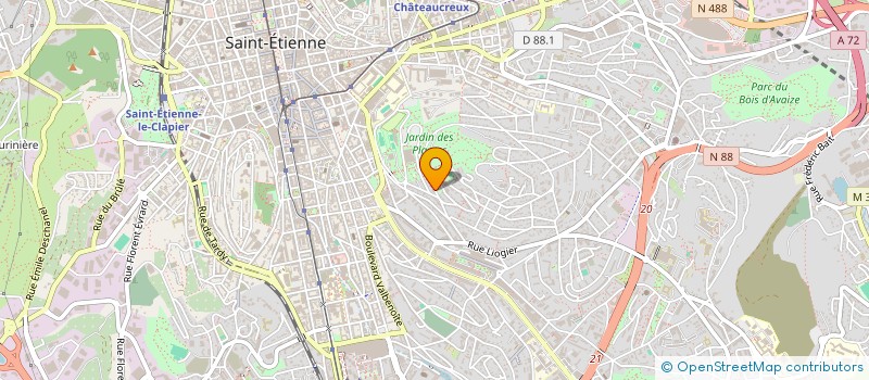 localisation de l'entreprise MONSIEUR KARIM DBICH à SAINT-ETIENNE