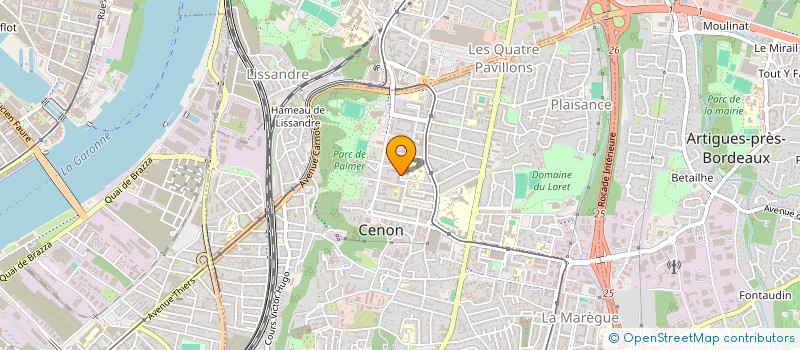 localisation de l'entreprise MONSIEUR KARIM DERNANE  CENON