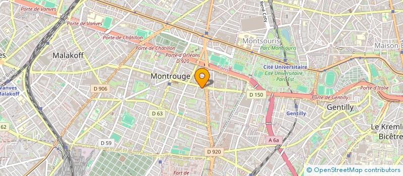 localisation de l'entreprise MONSIEUR KARIM DIABATE  MONTROUGE