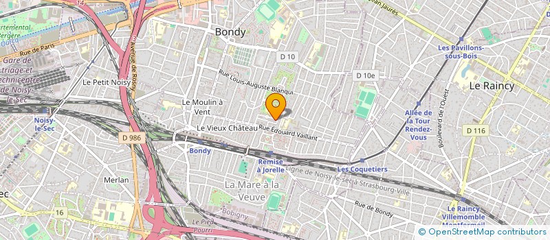 localisation de l'entreprise MONSIEUR KARIM DJEBLI  BONDY