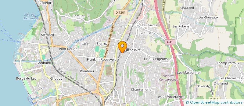 localisation de l'entreprise MONSIEUR KARIM DJELLEB  AIX LES BAINS