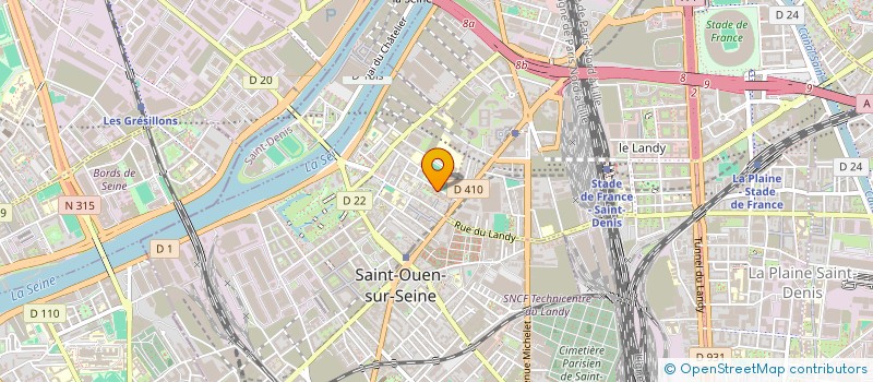 localisation de l'entreprise MONSIEUR KARIM EDDAHBI à SAINT-OUEN-SUR-SEINE