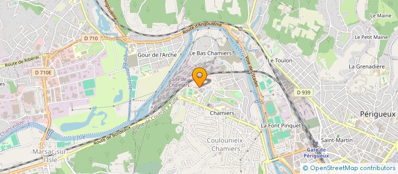 localisation de l'entreprise MONSIEUR KARIM EL KHARBAOUI  COULOUNIEIX-CHAMIERS