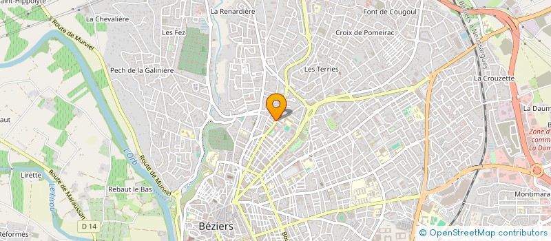 localisation de l'entreprise MONSIEUR KARIM EL MIRI ZOUAGH  BEZIERS