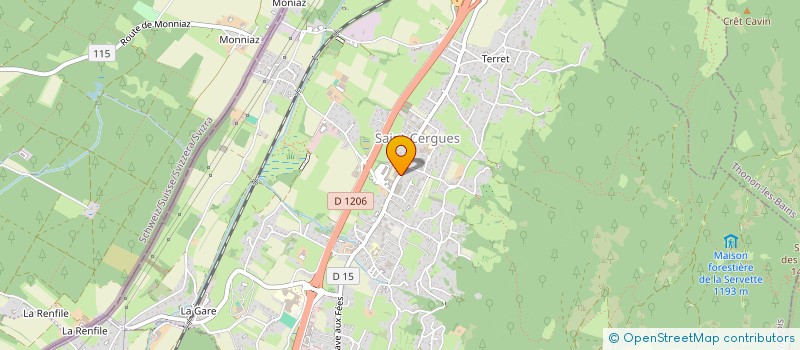 localisation de l'entreprise MONSIEUR KARIM EL MOUHDI  SAINT-CERGUES