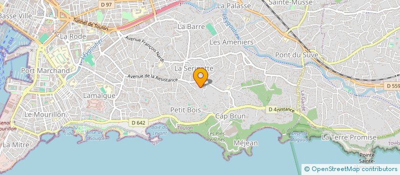 localisation de l'entreprise MONSIEUR KARIM ERFAD  TOULON