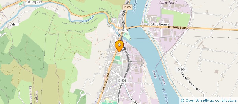 localisation de l'entreprise MONSIEUR KARIM FADEL  LE POUZIN