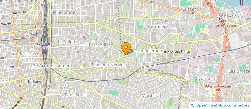 localisation de l'entreprise MONSIEUR KARIM GAHAM  VILLEURBANNE