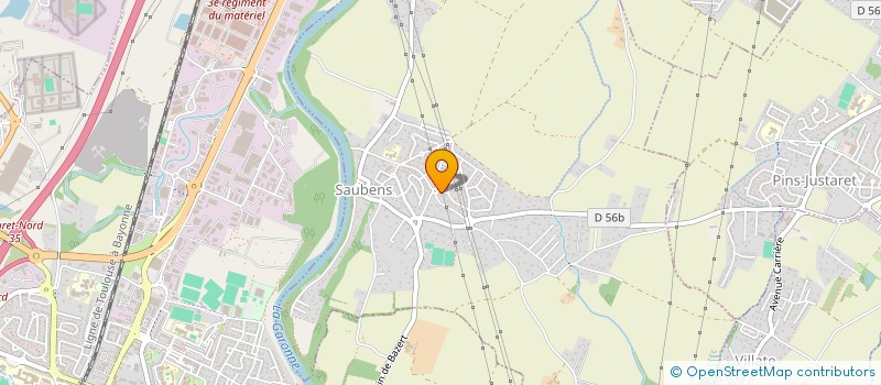 localisation de l'entreprise MONSIEUR KARIM GENRAULT  SAUBENS