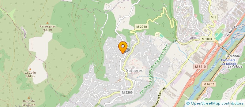 localisation de l'entreprise MONSIEUR KARIM GHOUAIEL  GATTIERES