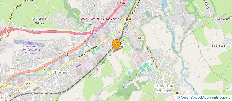 localisation de l'entreprise MONSIEUR KARIM GUERRA à SAINT-PAUL-EN-JAREZ