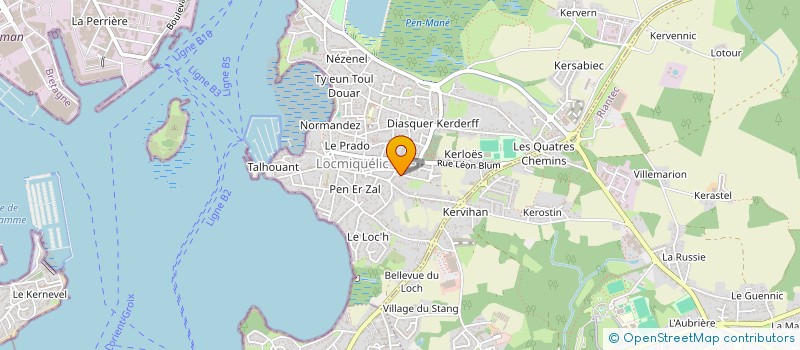 localisation de l'entreprise MONSIEUR KARIM HADDAD  LOCMIQUELIC