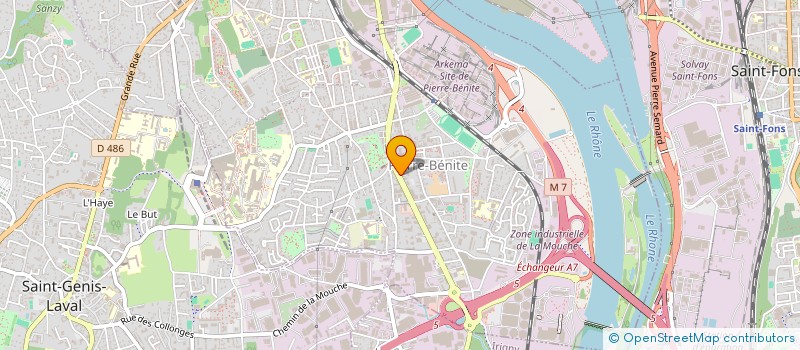 localisation de l'entreprise MONSIEUR KARIM HAMMADI  OULLINS-PIERRE-BENITE