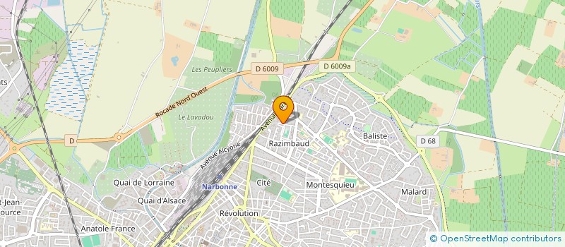localisation de l'entreprise MONSIEUR KARIM HAMZA à NARBONNE