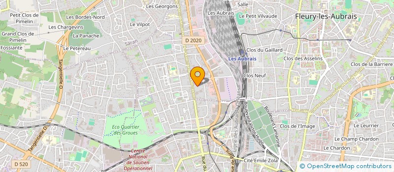 localisation de l'entreprise MONSIEUR KARIM HORRIGUE à FLEURY LES AUBRAIS