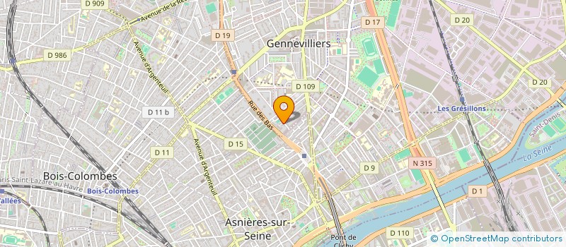 localisation de l'entreprise MONSIEUR KARIM JABRI à GENNEVILLIERS
