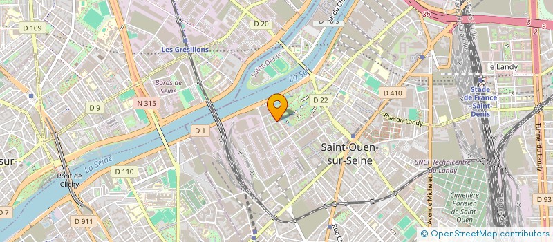 localisation de l'entreprise MONSIEUR KARIM KANAT à SAINT-OUEN-SUR-SEINE