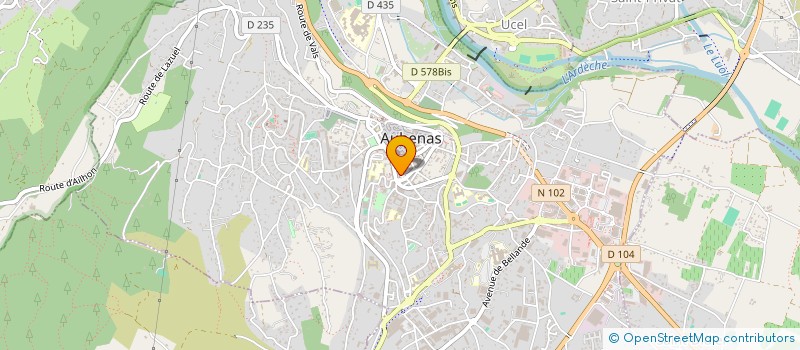 localisation de l'entreprise MONSIEUR KARIM KERCHAOUI  AUBENAS