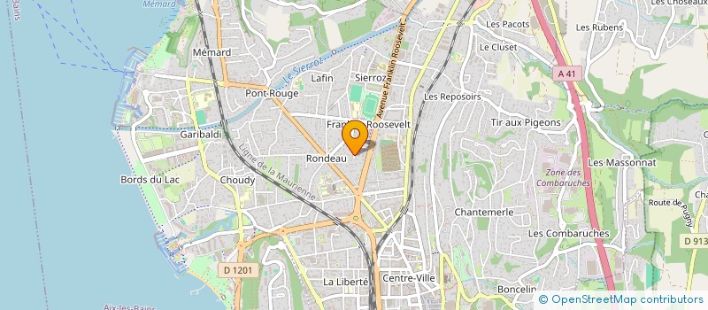 localisation de l'entreprise MONSIEUR KARIM KERRACHE  AIX-LES-BAINS