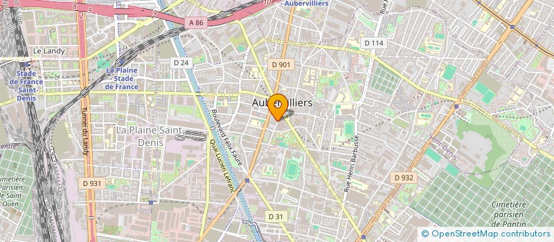 localisation de l'entreprise MONSIEUR KARIM KHELIFA  AUBERVILLIERS