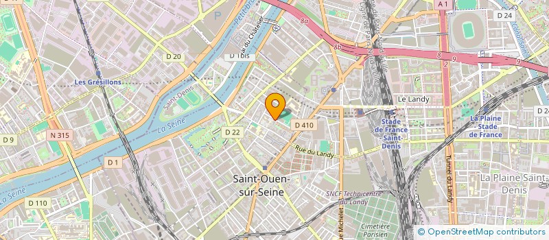 localisation de l'entreprise MONSIEUR KARIM KOTBI à SAINT-OUEN-SUR-SEINE