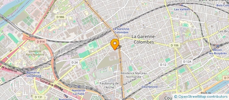 localisation de l'entreprise MONSIEUR KARIM KOUVOUA à LA GARENNE-COLOMBES