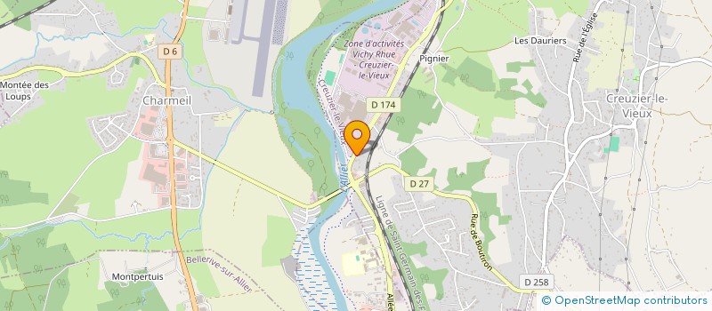 localisation de l'entreprise MONSIEUR KARIM LADJISSI  CREUZIER-LE-VIEUX