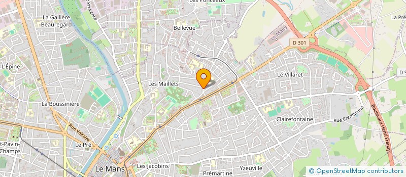 localisation de l'entreprise MONSIEUR KARIM LAMFADEL  LE MANS