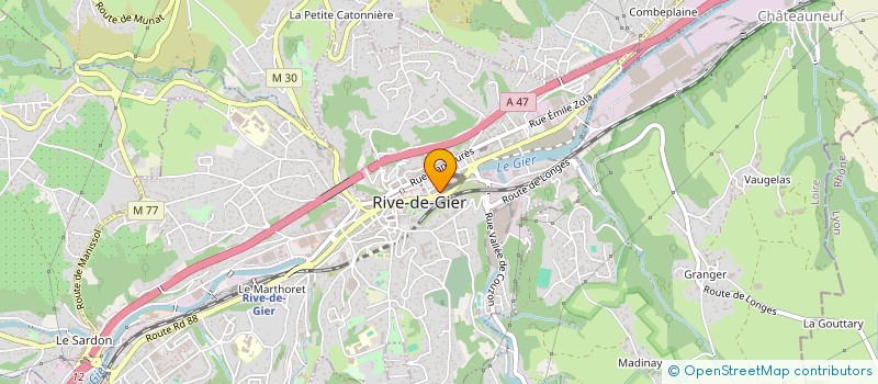 localisation de l'entreprise MONSIEUR KARIM LASSADI à RIVE-DE-GIER