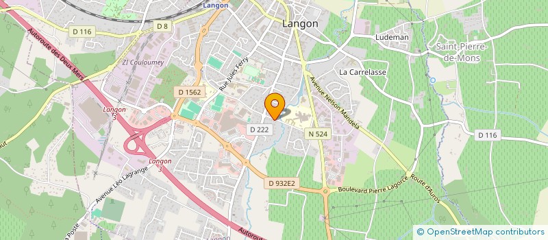 localisation de l'entreprise MONSIEUR KARIM-LOUP CASSIN  LANGON