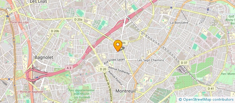 localisation de l'entreprise MONSIEUR KARIM MAHFOUF à MONTREUIL