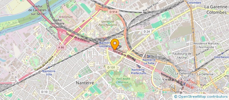 localisation de l'entreprise MONSIEUR KARIM MAJIDI  NANTERRE