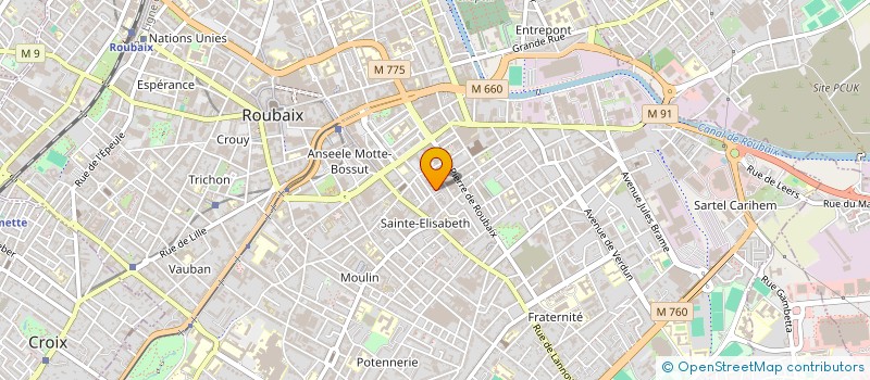 localisation de l'entreprise MONSIEUR KARIM MANSOURI  ROUBAIX