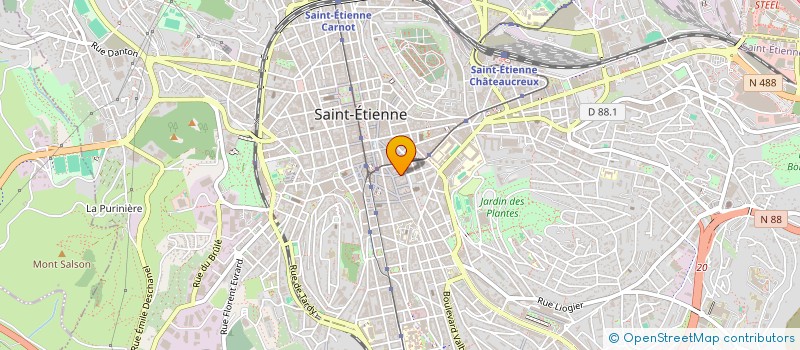 localisation de l'entreprise MONSIEUR KARIM MEHDAOUI  SAINT-ETIENNE