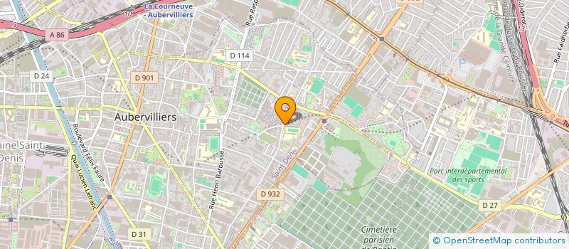 localisation de l'entreprise MONSIEUR KARIM MEHDI  AUBERVILLIERS