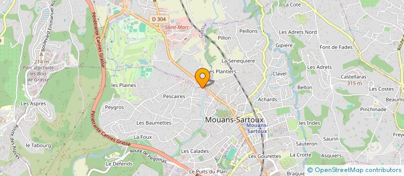 localisation de l'entreprise MONSIEUR KARIM MEKAIDICHE  MOUANS-SARTOUX