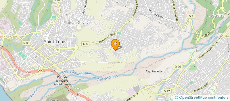 localisation de l'entreprise MONSIEUR KARIM MKAVAVO  SAINT-LOUIS