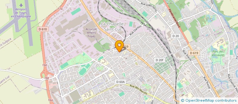 localisation de l'entreprise MONSIEUR KARIM MOUHTAR  LA CHAPELLE-SAINT-LUC