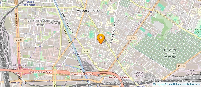 localisation de l'entreprise MONSIEUR KARIM MZOUGHI  AUBERVILLIERS