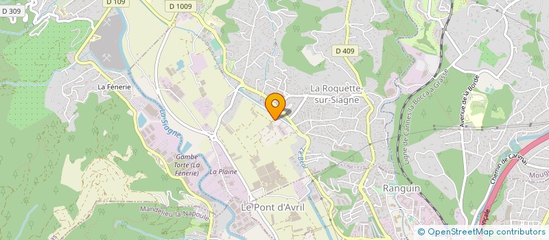 localisation de l'entreprise MONSIEUR KARIM NABIL à LA ROQUETTE-SUR-SIAGNE