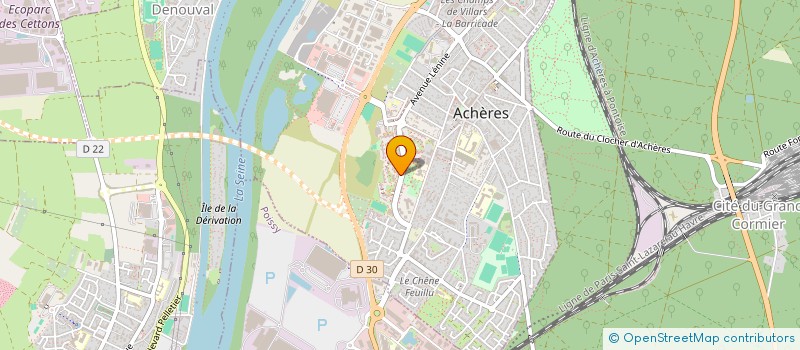 localisation de l'entreprise MONSIEUR KARIM OUAZZANI TAIBI  ACHERES