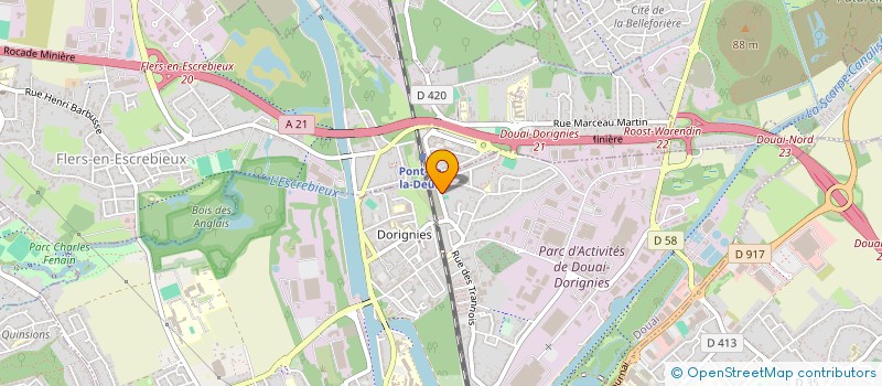 localisation de l'entreprise MONSIEUR KARIM OUBEKHTI  DOUAI