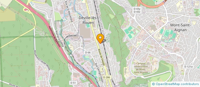 localisation de l'entreprise MONSIEUR KARIM OUCHEN  DEVILLE-LES-ROUEN