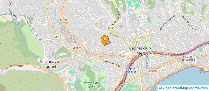 localisation de l'entreprise MONSIEUR KARIM OUCHENIR à CAGNES-SUR-MER