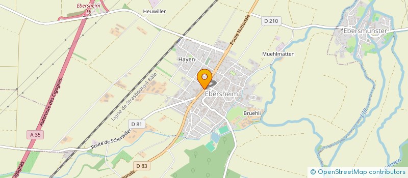 localisation de l'entreprise MONSIEUR KARIM OUDJANI  EBERSHEIM