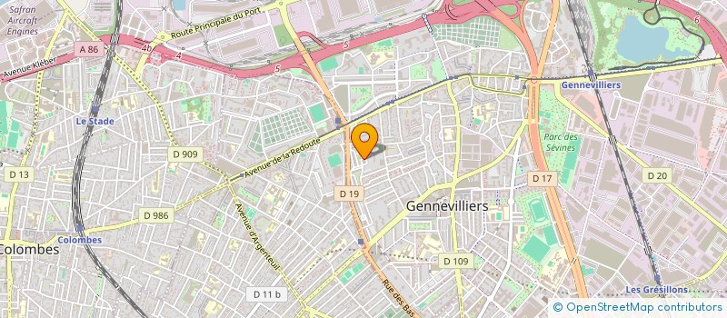 localisation de l'entreprise MONSIEUR KARIM OUFKIR à GENNEVILLIERS
