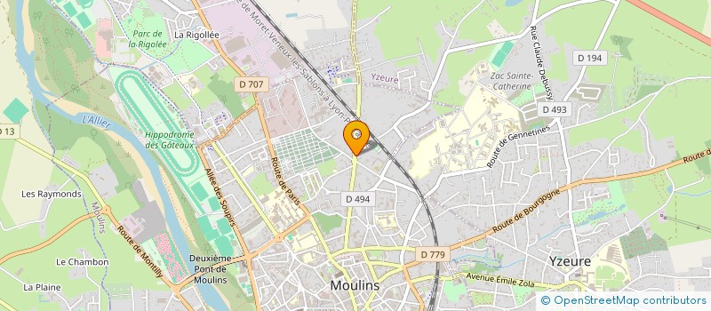 localisation de l'entreprise MONSIEUR KARIM OUHATI  MOULINS